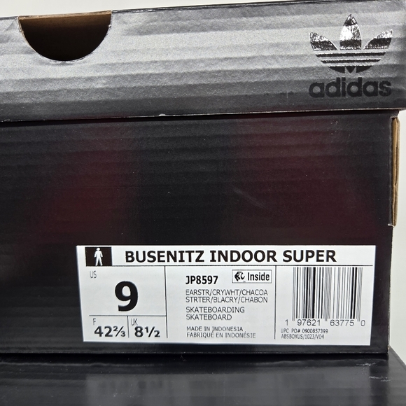 adidas Busenitz Indoor JP8597 Mens Super Earth Strata Crystal White Shoes Size 9 main image 5